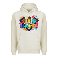 Oatmeal Heather super teacher Premium Hoodie - Artiststas