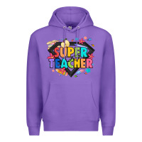 Purple super teacher Premium Hoodie - Artiststas