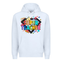 White super teacher Premium Hoodie - Artiststas