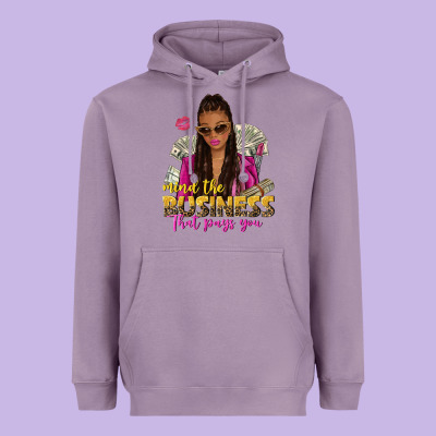 Mind The Business That Pays You Afro Woman Heavyweight Hoodie Designed By Nancycooperartshop