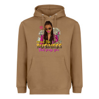 Toasted Coconut mind the business that pays you afro woman Heavyweight Hoodie - NancyCooperArtShop