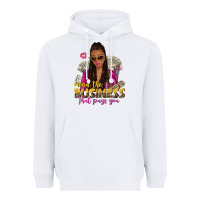 White mind the business that pays you afro woman Heavyweight Hoodie - NancyCooperArtShop