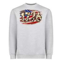 Heather Grey 4th of July 1776 Heavyweight Sweatshirt - Neo Western