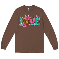 Chestnut love easter floral longhaired cow Long Sleeve Tee - Jasminsmagicworld