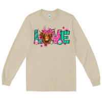 Mushroom love easter floral longhaired cow Long Sleeve Tee - Jasminsmagicworld