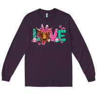 Plum love easter floral longhaired cow Long Sleeve Tee - Jasminsmagicworld
