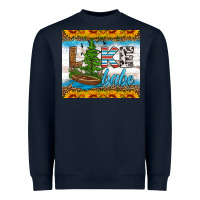 Navy lake babe tumbler Heavyweight Sweatshirt - HRA Design Shop