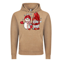 Vintage Coffee snowman gnome Vintage Hoodie - JahusDesignShop
