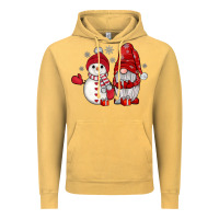Vintage Mustard snowman gnome Vintage Hoodie - JahusDesignShop