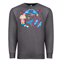 Charcoal Heather nurse life Premium Sweatshirt - MaliasSmallBusiness