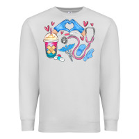 Dove Grey nurse life Premium Sweatshirt - MaliasSmallBusiness