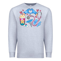 Heather Grey nurse life Premium Sweatshirt - MaliasSmallBusiness