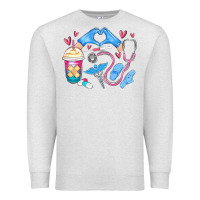 Oatmeal Heather nurse life Premium Sweatshirt - MaliasSmallBusiness