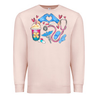 Pale Pink nurse life Premium Sweatshirt - MaliasSmallBusiness