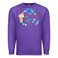 Purple nurse life Premium Sweatshirt - MaliasSmallBusiness