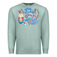 Seafoam nurse life Premium Sweatshirt - MaliasSmallBusiness