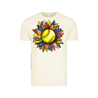Softball Sunflower Vintage Tee | Teevron