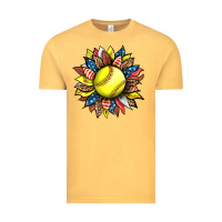 Vintage Mustard softball sunflower Vintage Tee - HRA Design Shop