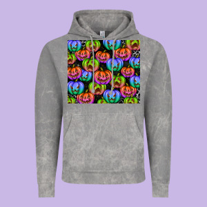 Halloween Pumpkins Vintage Hoodie Designed By Texasbilliewilder