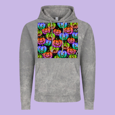 Halloween Pumpkins Vintage Hoodie Designed By Texasbilliewilder