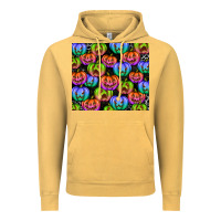Vintage Mustard Halloween Pumpkins Vintage Hoodie - texasbilliewilder