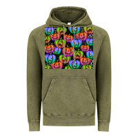Vintage Olive Halloween Pumpkins Vintage Hoodie - texasbilliewilder