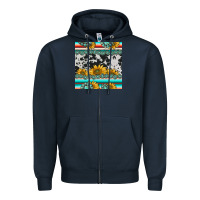 Navy sunflower cowhide serape coaster Zipper Hoodie - BarkalooDesign