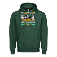 Sports Green sunflower cowhide serape coaster Zipper Hoodie - BarkalooDesign