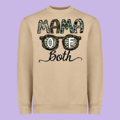 Mama Of Both Heavyweight Sweatshirt Designed By Cowhidedigitalart