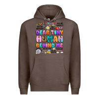 Coffee dear tiny human behind me Premium Hoodie - Artiststas