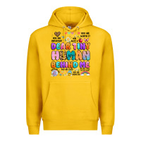 Lemon dear tiny human behind me Premium Hoodie - Artiststas