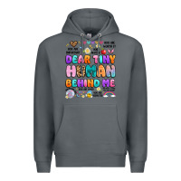 Rock dear tiny human behind me Premium Hoodie - Artiststas