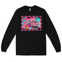 Black in october we wear pink Long Sleeve Tee - JahusDesignShop