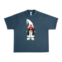 Midnight Navy african american nurse gnome Urban Heavy Tee - BarkalooDesign