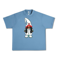 Pebble Blue african american nurse gnome Urban Heavy Tee - BarkalooDesign