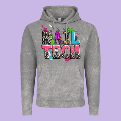 Nail Tech Vintage Hoodie Designed By Zillion Design Studio