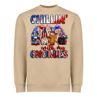 Chillin' With My Gnomies 4th Of July Heavyweight Sweatshirt | Teevron