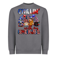 Storm Chillin' with my gnomies 4th of July Heavyweight Sweatshirt - CowGirlArtShop