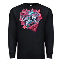 Black lets go girls pink Premium Sweatshirt - NancyCooperArtShop