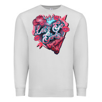 Dove Grey lets go girls pink Premium Sweatshirt - NancyCooperArtShop