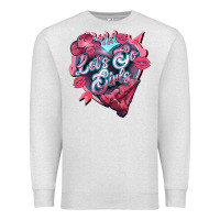 Oatmeal Heather lets go girls pink Premium Sweatshirt - NancyCooperArtShop