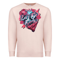 Pale Pink lets go girls pink Premium Sweatshirt - NancyCooperArtShop