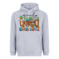 Heather Grey moody before coffee Heavyweight Hoodie - MaliasSmallBusiness