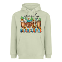 Matcha moody before coffee Heavyweight Hoodie - MaliasSmallBusiness