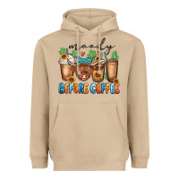 Mushroom moody before coffee Heavyweight Hoodie - MaliasSmallBusiness