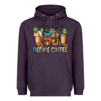 Plum moody before coffee Heavyweight Hoodie - MaliasSmallBusiness