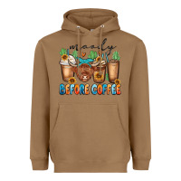 Toasted Coconut moody before coffee Heavyweight Hoodie - MaliasSmallBusiness