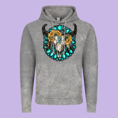 Gamestone With Bull Skull Vintage Hoodie Designed By Ranaportraitstore