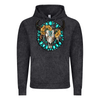 Vintage Black gamestone with bull skull Vintage Hoodie - RanaPortraitStore