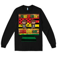 Black juneteenth freedom day 12 oz can cooler (regular) 2 Long Sleeve Tee - Artiststas